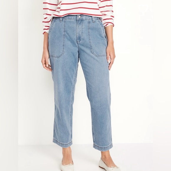 NWT Old Navy High-Waisted OGC Chino Denim Pants - Picture 4 of 10